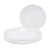 White Lacquer Round Wood Tray Set For Sale In Chicago - Image 6 of 11