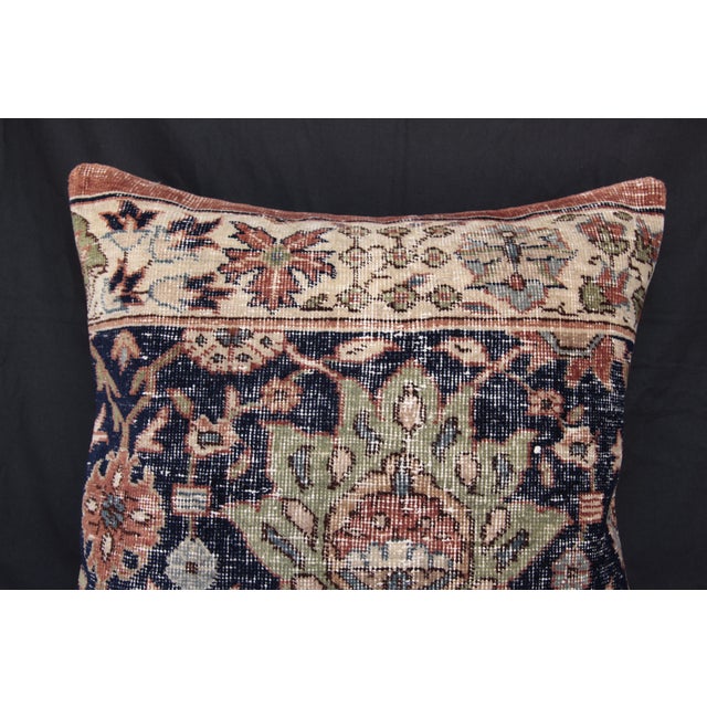 Handwoven Vintage Rug Pillow Cover -20'' X 20'' For Sale - Image 4 of 10