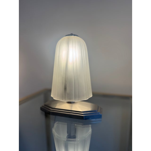Art Deco Night Light from Hettier & Vincent, France, 1930s For Sale - Image 6 of 18