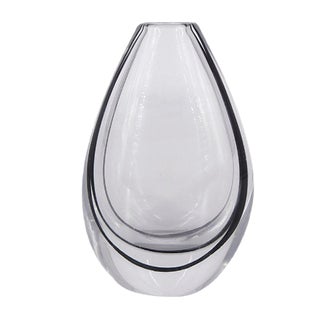 Scandinavian Glass Contour Vase by Vicke Lindstrand for Kosta, 1950s For Sale