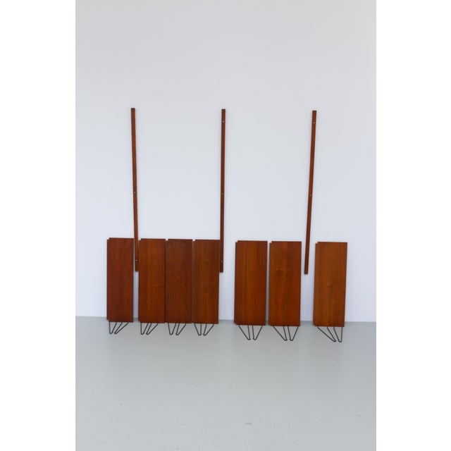 Vintage Danish Wall Mounted Teak Shelving System, 1960s For Sale - Image 14 of 17