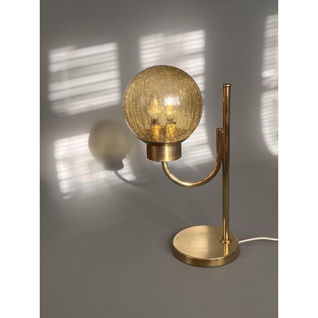 Mid-Century Modern Vintage Swedish Brass Table Lamp from Bergboms, 1970s For Sale - Image 3 of 11
