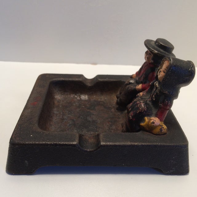 Cast Iron Hand Painted Ashtrays By Wilton A Pair Chairish