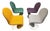 Late 20th Century Attributed Verner Panton System 123 Chairs. Set of 4 For Sale