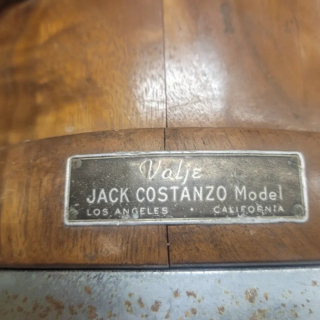 Mid-Century Modern Vintage Jack Costanzo “Valje” Wood Bongos – 9” & 7.5” Latin Percussion Drums For Sale - Image 3 of 4