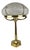 Large Postmodern Brass and Marbled Glass Table Lamp, 1960s For Sale