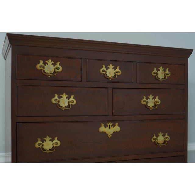 Wood 19th C. American Made Cherry Wood Chest of Drawers For Sale - Image 7 of 16
