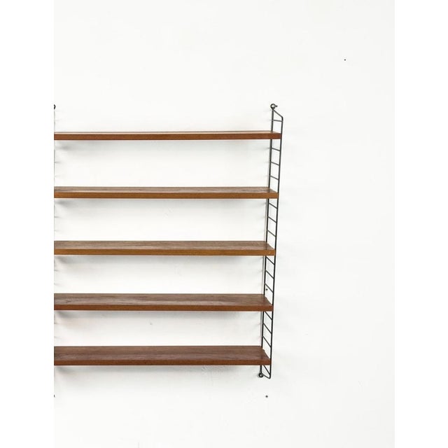 Vintage Teak Wall Shelf by Kajsa & Nils Nisse Strinning for String, 1960s For Sale - Image 3 of 4