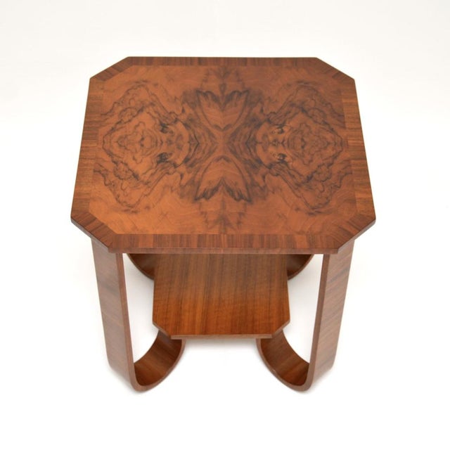 Art Deco Figured Walnut Occasional Table, 1930s For Sale - Image 4 of 7