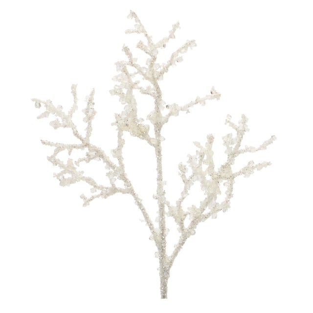 Enhance your winter decor with this stunning set of Icy Twig Sprays. The wintry white tones paired with the realistic twig...