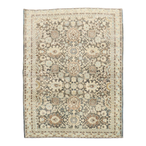 Zabihi Collection Brown Persian Malayer Rug