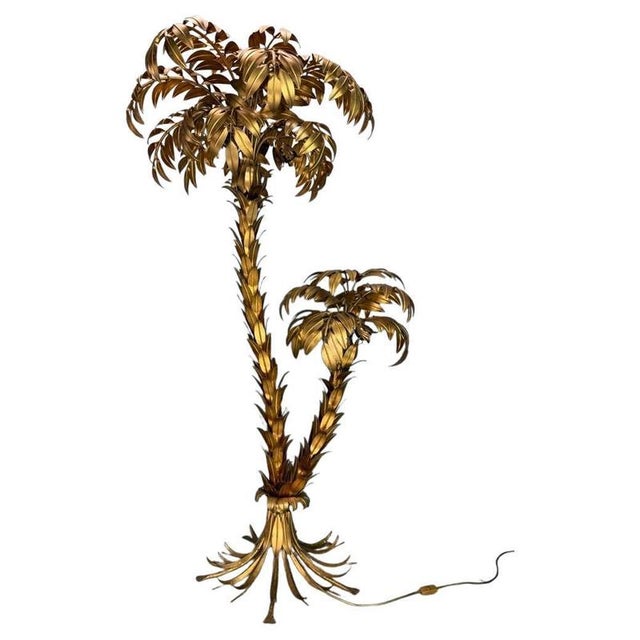 Hans Kögl Two Trunk Palm Tree Floor Lamp 1970s Germany For Sale - Image 9 of 9