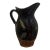 1960s Dark Glazed Stoneware Pitcher For Sale