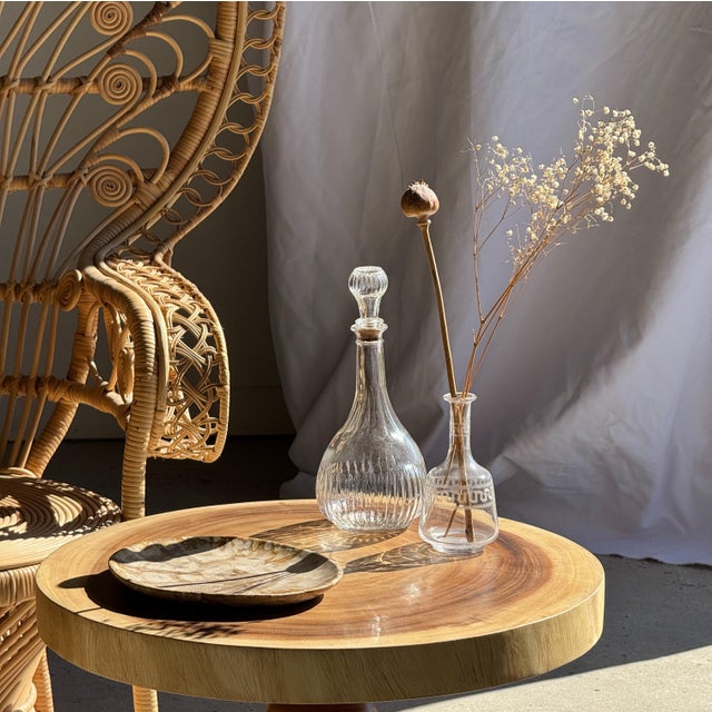 Coffee Table in Suar Wood with Central Pedestal Base and Spheres For Sale - Image 5 of 13