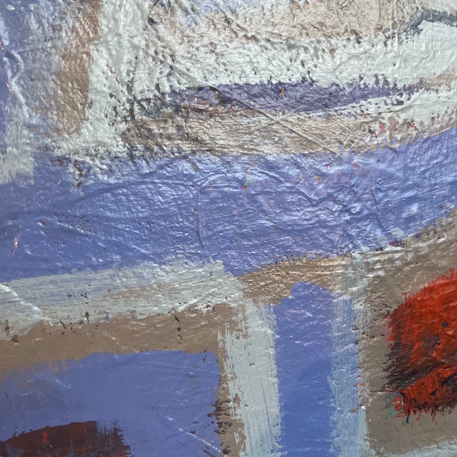 Mid-Century Modern John Frates “Home Sweet Home” Mid Century Modern Cert. Of Auth., With Invoice, Unsigned , Hang Multiple Directional, #1711, 36x36x1 1/2 For Sale - Image 3 of 6