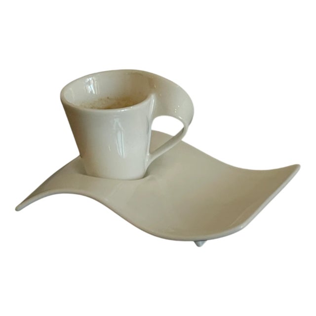 Newwave Espresso Cup and Saucer from Villeroy & Boch, 1980s, Set of 2 For Sale