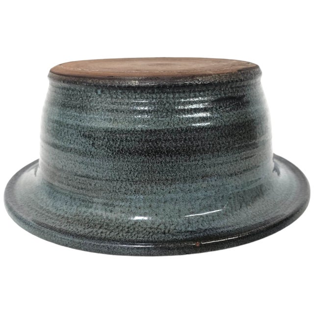 Monumental Pacific Stoneware Bennett Welsh Signed Bowl For Sale - Image 4 of 6
