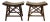 Asian Style Bamboo Stools for Pier One, a Pair For Sale