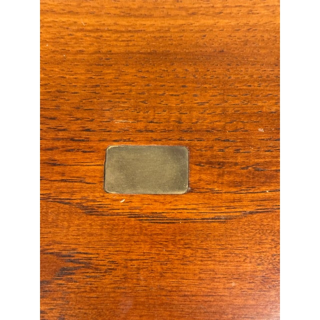 Antique Quarter Sawn Oak Wood Humidor Cigar Box For Sale - Image 9 of 12