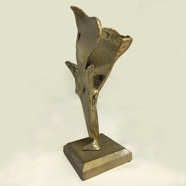 Expressive Bronze Abstract Sculpture of Bird, 1980s For Sale - Image 4 of 5