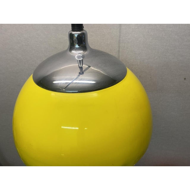 Metal Space Age Mushroom Ceiling Lamp in Yellow by Cosack, 1960s For Sale - Image 7 of 18