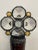 Metal Arts & Crafts Stained Glass Amber Brown Bottle Styled After Karla Walz For Sale - Image 7 of 9