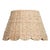 16" Maison Maison Large Scalloped Lamps Shade in Ivory Twisted Seagrass For Sale