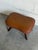 Brown Vintage Scandinavian Mid Century Leather Footstool Ottoman For Sale - Image 8 of 8