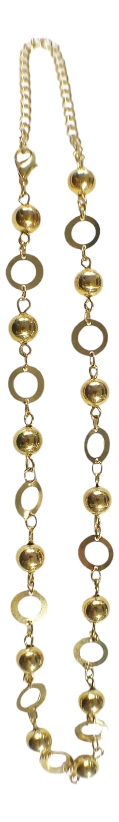 Vintage Necklace Gold Tone Ball Chain Link