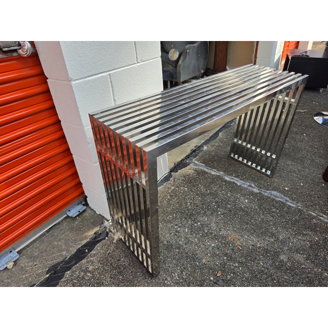 Mid 20th Century Mid 20th Century Milo Baughman Style Bench/Table For Sale - Image 5 of 6