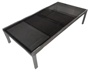 Extendable Coffee Table in Chromed Steel and Smoked Glass from Knoll, 1970s