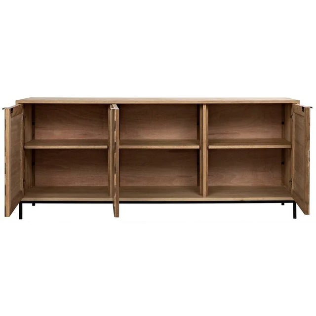 Noir NOIR Herringbone Walnut Sideboard For Sale - Image 4 of 9