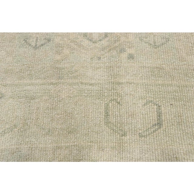 Muted Vintage Turkish Oushak Rug - 3′10″ × 7′10″ For Sale - Image 4 of 10