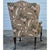 Late 20th Century Hickory Chair Cocoa Brown Rose and Ribbon Pattern Wing Back Arm Chair For Sale - Image 10 of 13