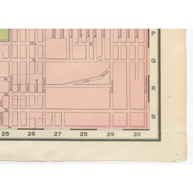 Antique Map of Kansas City and Kaw River Confluence by Ran McNally, 1899 For Sale - Image 9 of 12
