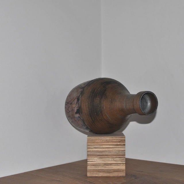 Mid 20th Century Studio Ceramic Vase With Contrapposto Motif For Sale - Image 9 of 9