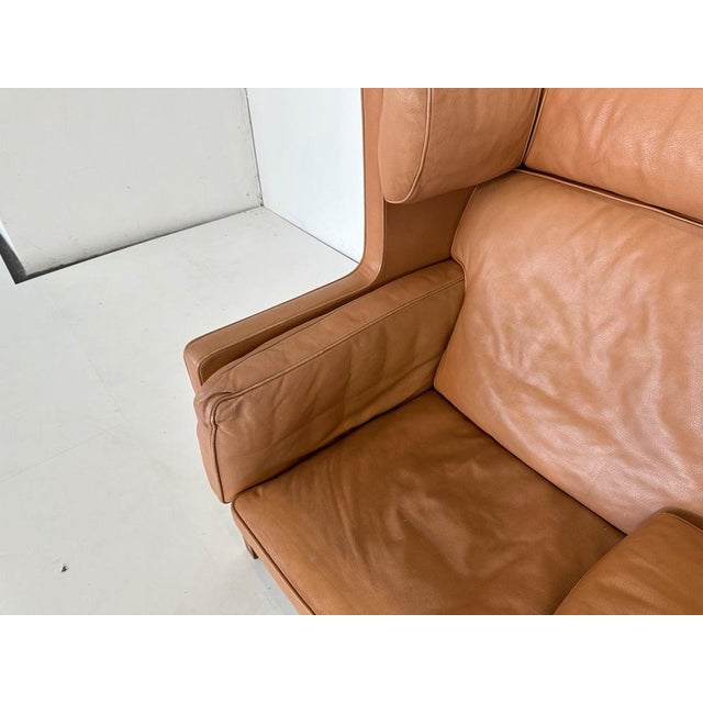 Leather 2292 Coupe Sofa by Børge Mogensen for Fredericia, 1960s For Sale - Image 13 of 16