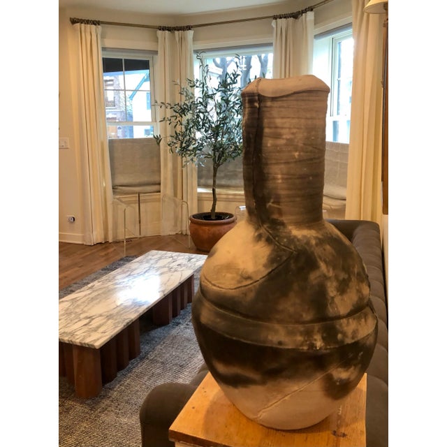 Organic Modern Clay Vessel For Sale - Image 11 of 12