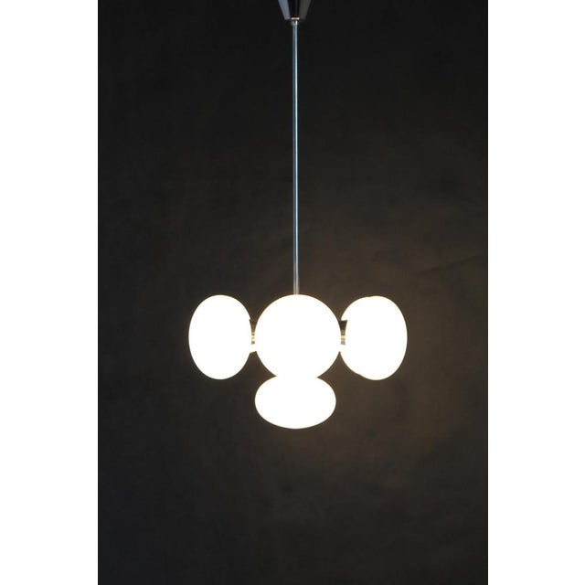 Chrome Plated 7 - Flamming Sputnik attributed to Kamenicky Senov, Czechoslovakia, 1970s For Sale - Image 8 of 10