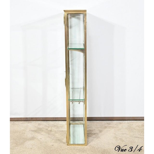 Small Brass Display Case, 1930s For Sale - Image 17 of 18