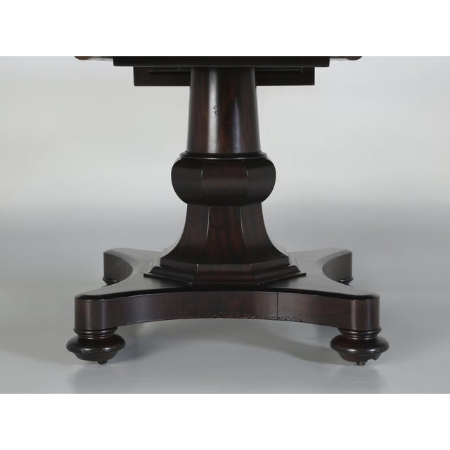 Antique English Mahogany Kitchen Table Restored and Seats (8