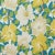 Sample - Schumacher X Paul Poiret Magnolias Fabric in Citron & Peacock For Sale