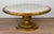 Hollywood Regency Vintage Hollywood Regency Gold Gilt & Marble Rotating Cocktail Coffee Table For Sale - Image 3 of 9