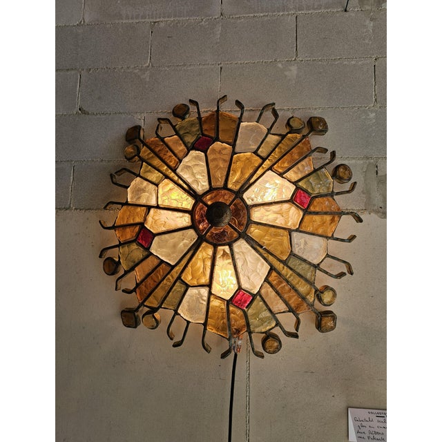 Brutalist Wall Lamps by Albano Poli for Poliarte, 1970s, Set of 2 For Sale - Image 3 of 7