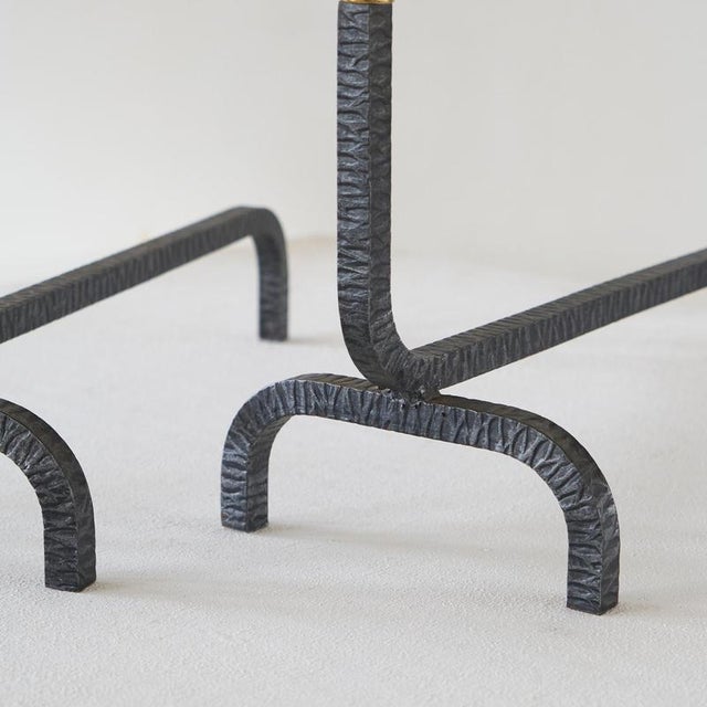 Large 19th Century Andirons in Brass with Birds, 1920s, Set of 2 For Sale - Image 4 of 13