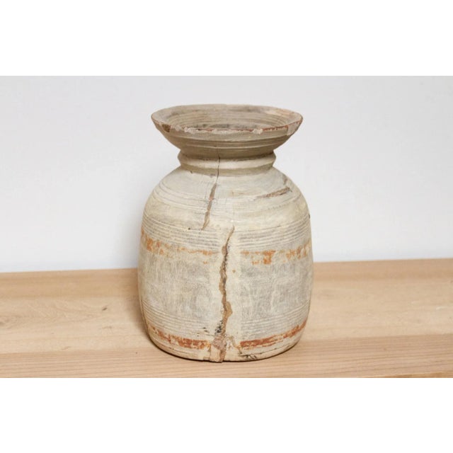 Nepal Wooden Milk Pot-Kuri For Sale In Los Angeles - Image 6 of 9