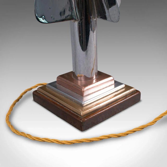 1930s Pair of Vintage English Maritime Desk Lamps For Sale - Image 12 of 13