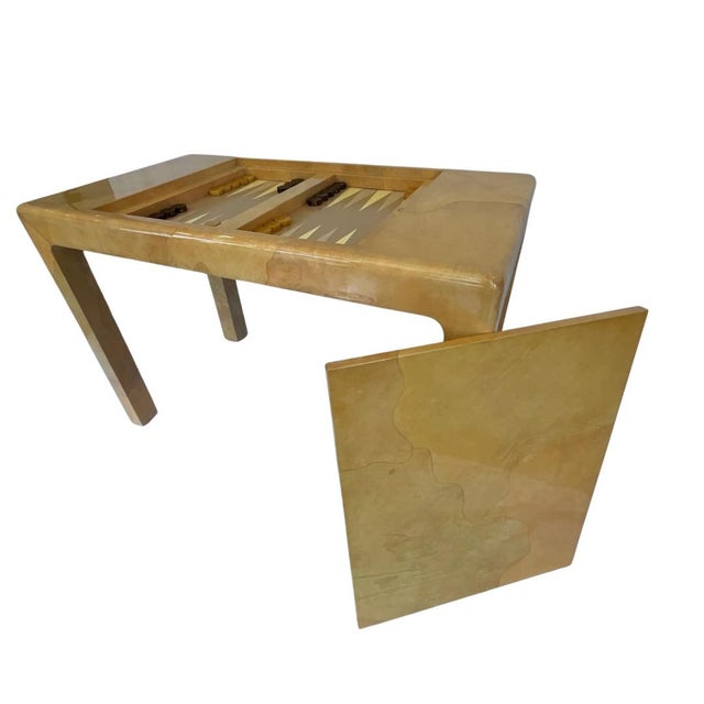 Karl Springer Goatskin Backgammon Table 1977 For Sale In Los Angeles - Image 6 of 11
