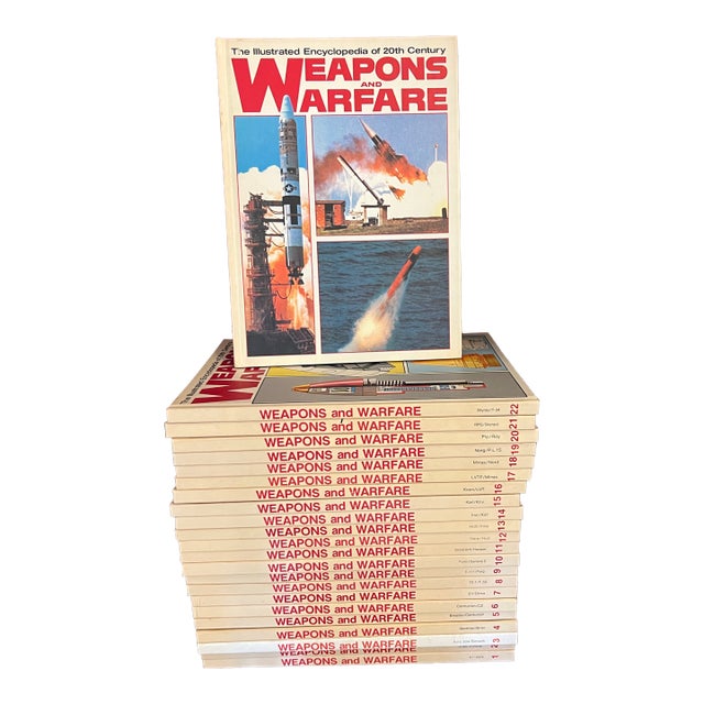 1960s Illustrated Encyclopedia of 20th Century, Weapons and Warfare Set of 23 For Sale