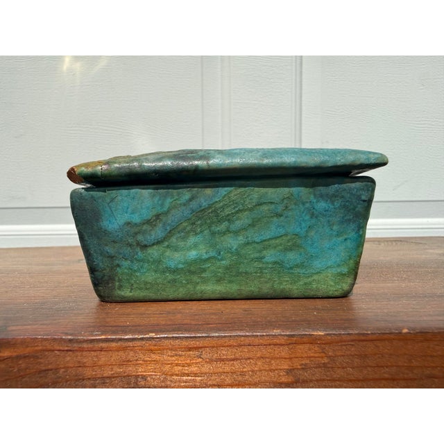 Ceramic Early 20th Century Alvino Bagni Sea Garden Pottery Lidded Box For Sale - Image 7 of 11